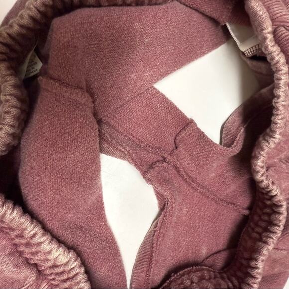 Aeropostale Maroon Mineral Wash Sweat Shorts Soft M - Picture 7 of 7